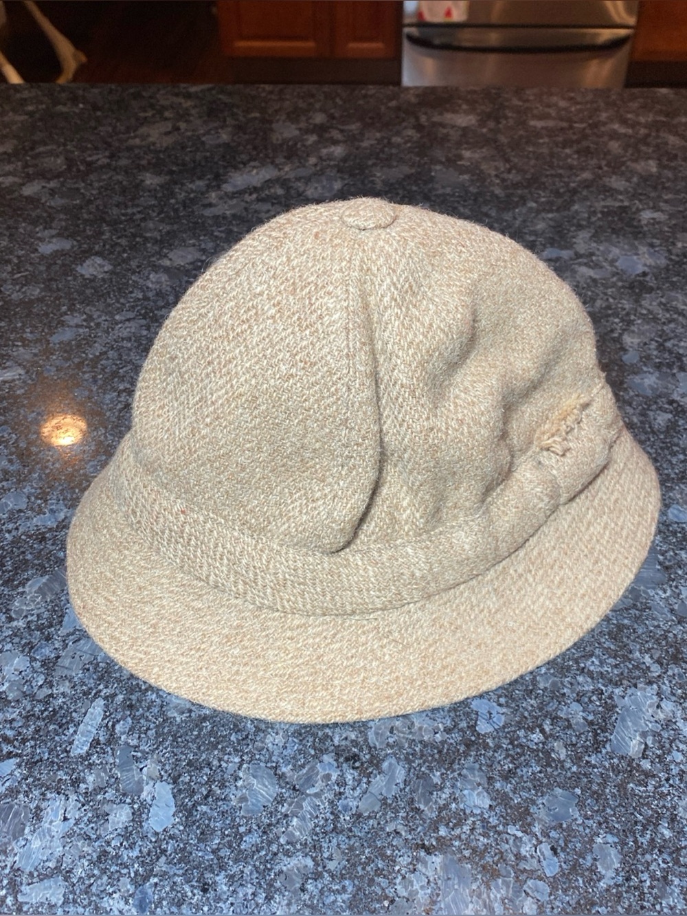 LL Bean Hanna Lambs Wool Bucket Hat Irish Walking Cap Unisex Size 6 7/8 Brown